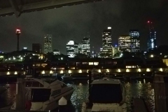 Sydney bei Nacht von Wolloomooloo aus