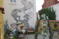 Kunstatelier in einem Innenhof