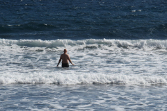 Der alte Mann im Wasser