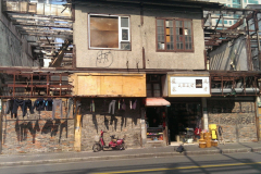 A very old house in the city