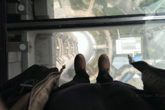 View through the glass flor, 260 m high