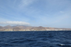Blick auf die Küste von Jandia Playa in Richtung Playa Esquinzo