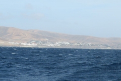 Blick auf die Küste von Jandia Playa in Richtung Playa Esquinzo
