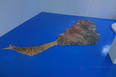 Ein Modell von Fuerteventura in der Ausstellung