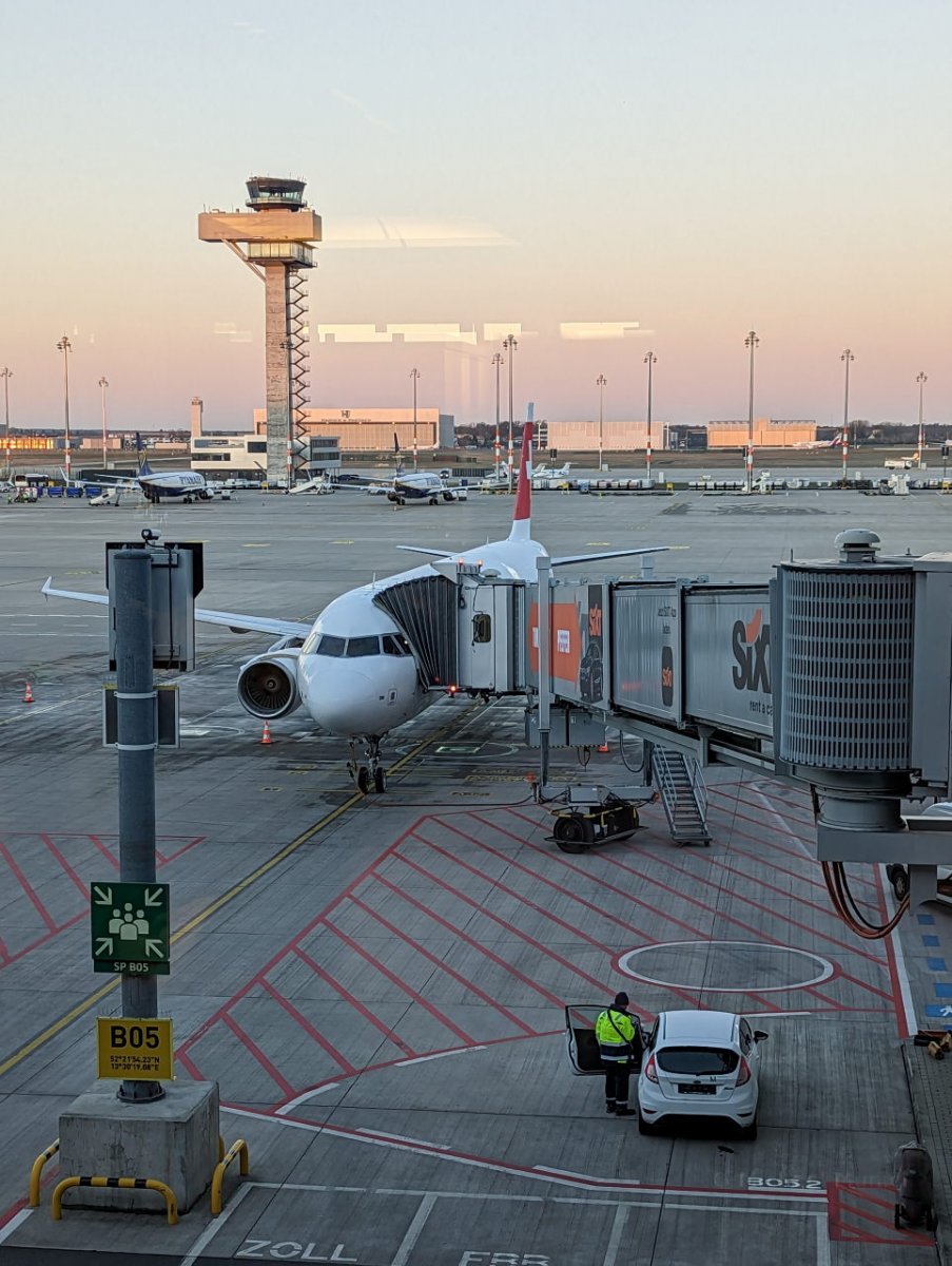 Der Airbus A321 von Swiss