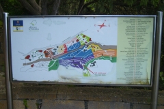 Karte vom botanischen Garten