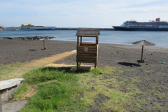 Eine Umkleidekabine am Strand