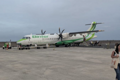Unsere ATR-72, die uns zwischen den Inseln transportierte