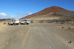 Der Parkplatz vom Strand