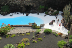 Der Pool im Innenhof