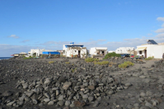 Kleine Hütten am Strand von El Golfo