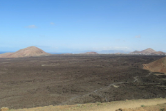 Blick über das Lavameer in Richtung Famara
