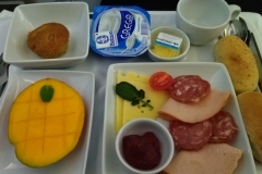 Das Frühstück beim Rückflug